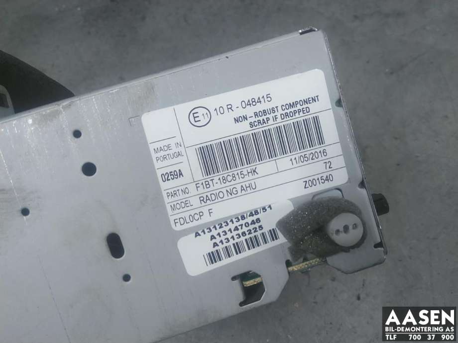 Bilstereo til Ford Transit Connect 2013-2018 Type II, Fase 1