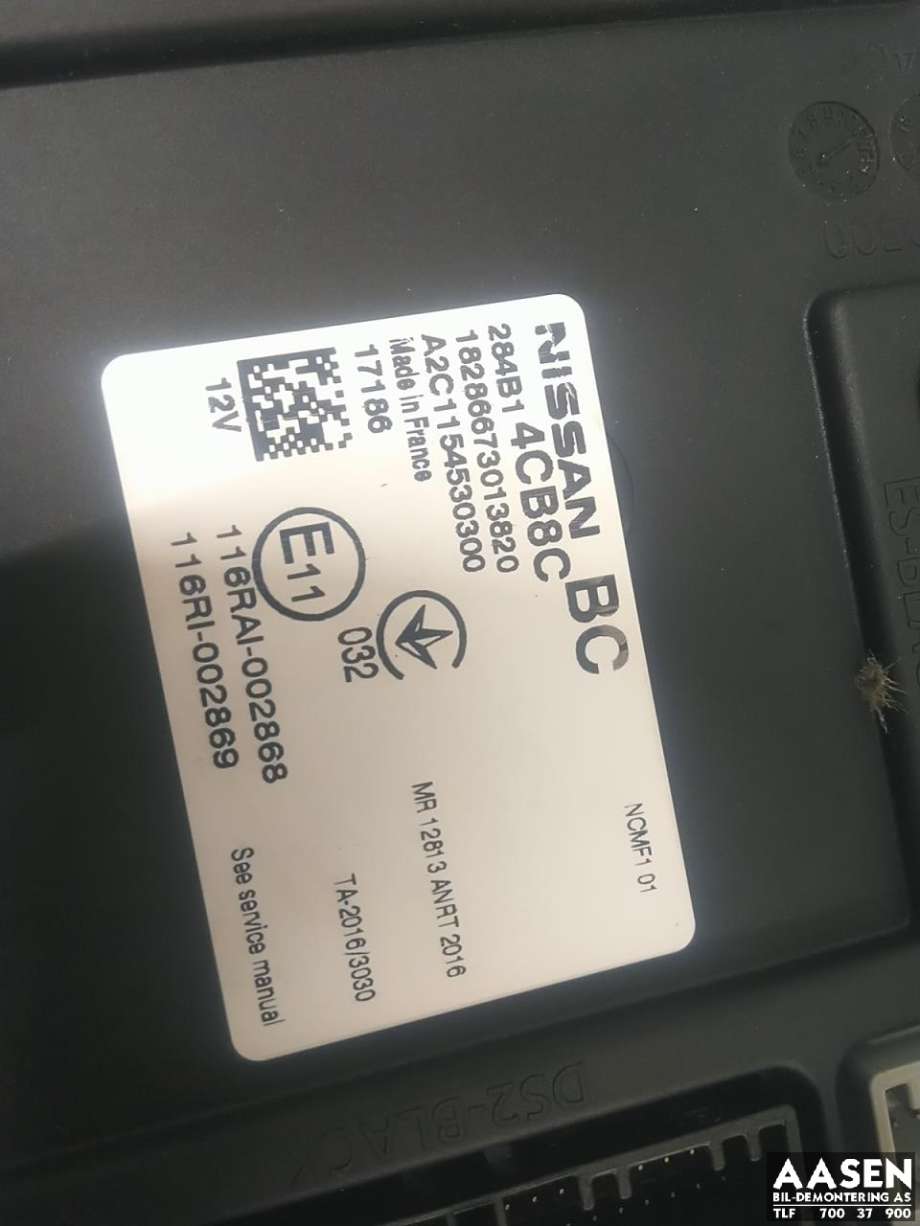 Styreenhet diverse til Nissan Qashqai 2014-2021 (Type II)  