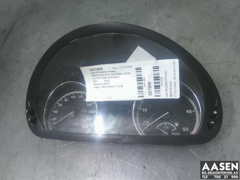 Instrumentpanel til Mercedes Vito/Viano 2010-2014 (Fase 2) (W639) (W639)