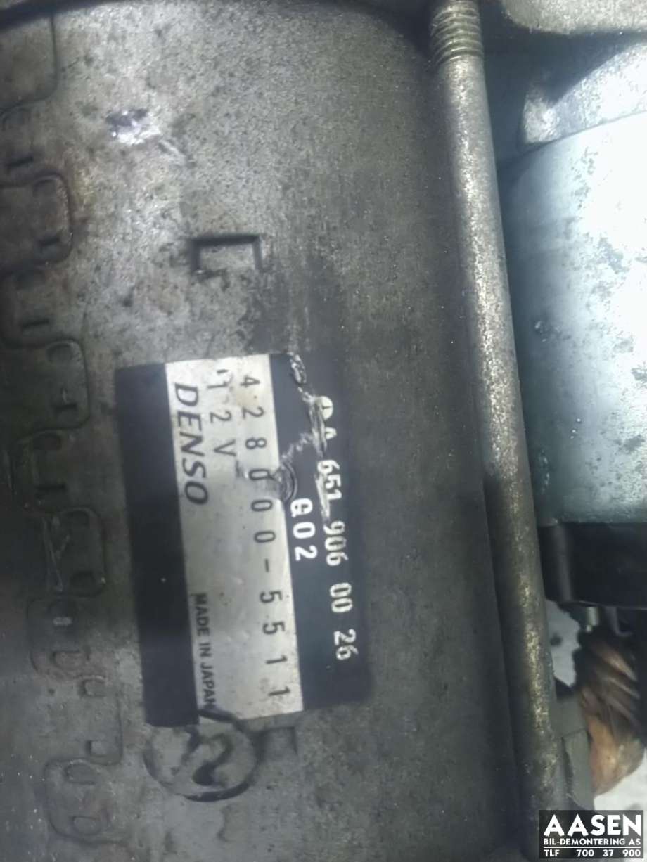 Starter diesel til Mercedes Vito/Viano 2010-2014 (Fase 2) (W639) (W639) (A 651 906 00 26|)