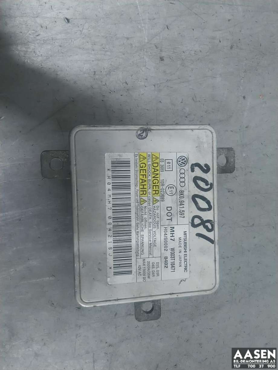 Styreenhet xenon/ballast til Audi A4, 2007-2014 (Type IV) (B8) (B8)