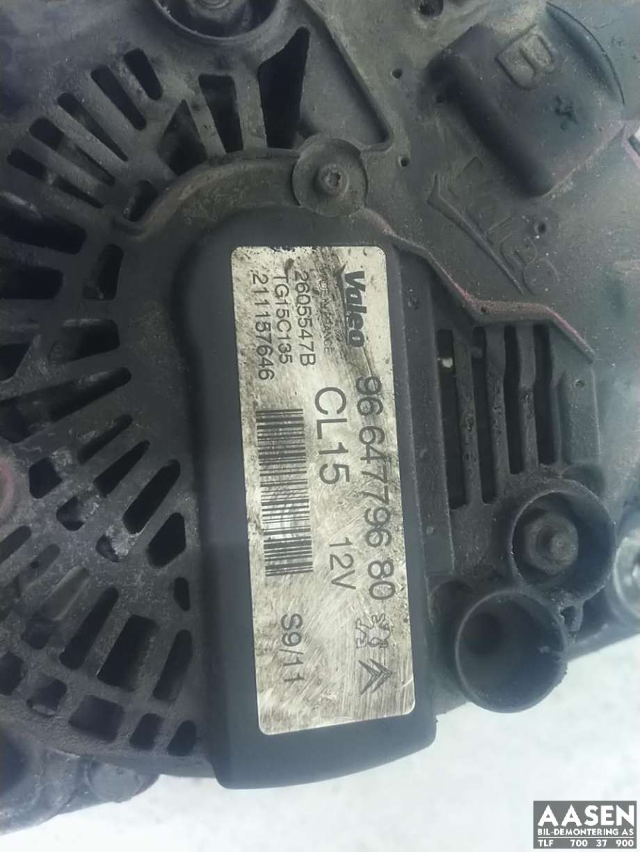Dynamo diesel til Citroën DS3 2010-2019  