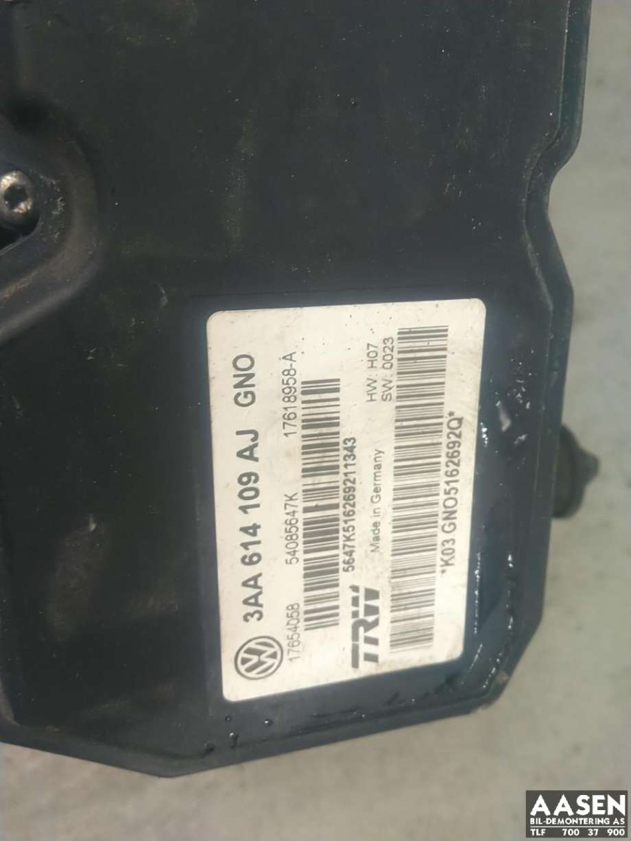 ABS sentral til VW Passat 2011-2015 (B7) (B7) (3AA 614 109 AJ|)