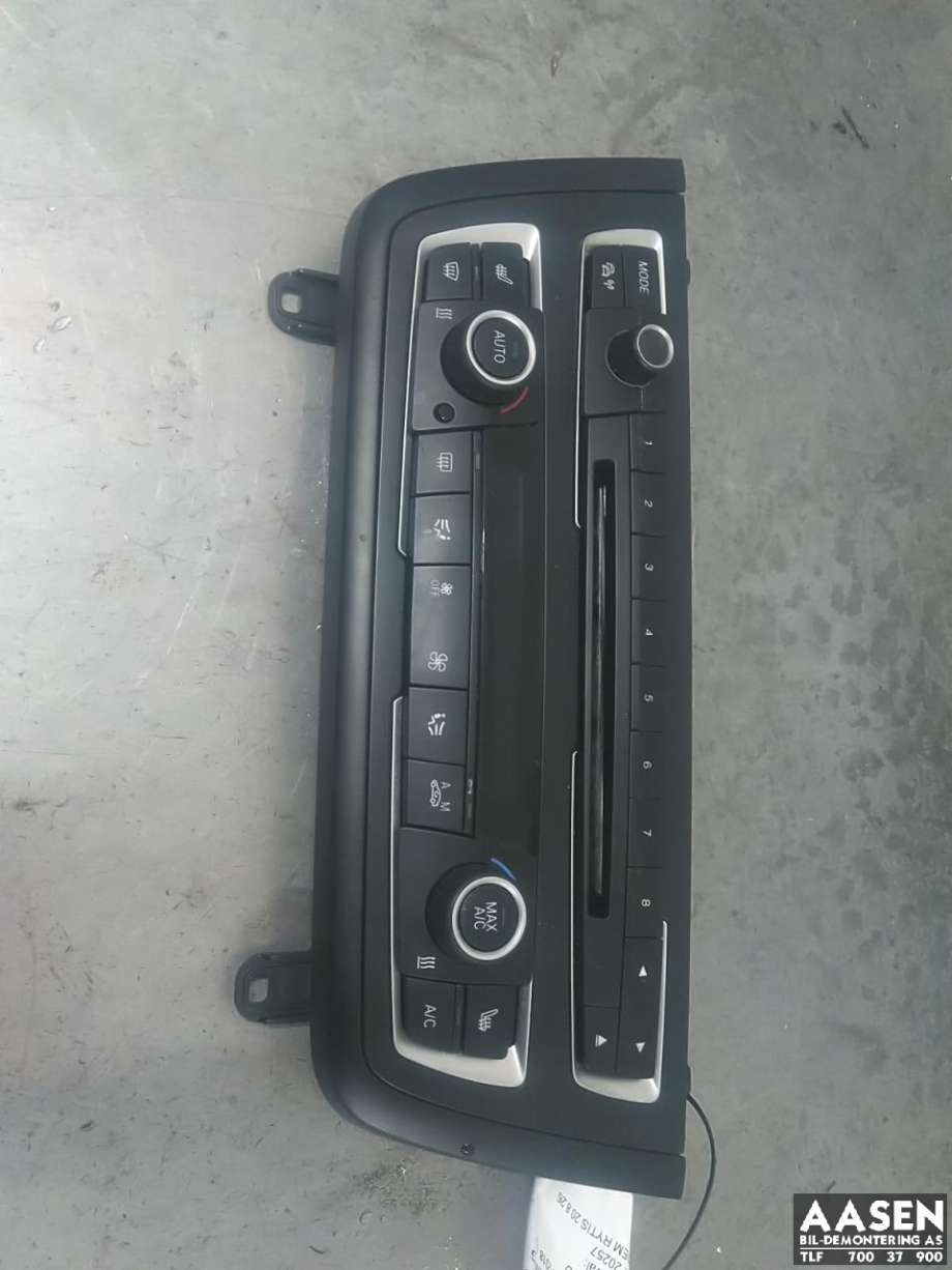Varmeapparat betjening til BMW 3-Serie 2012-2018 (F30/F31/F34) (F30/F31/F34)