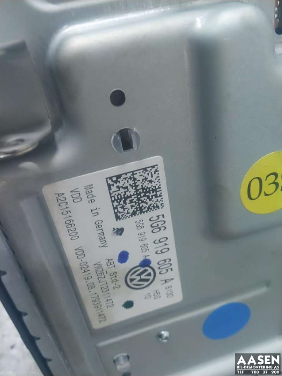 Bilstereo navigasjon skjerm til VW Passat 2015-2019 (Fase 1) (B8) (B8) 