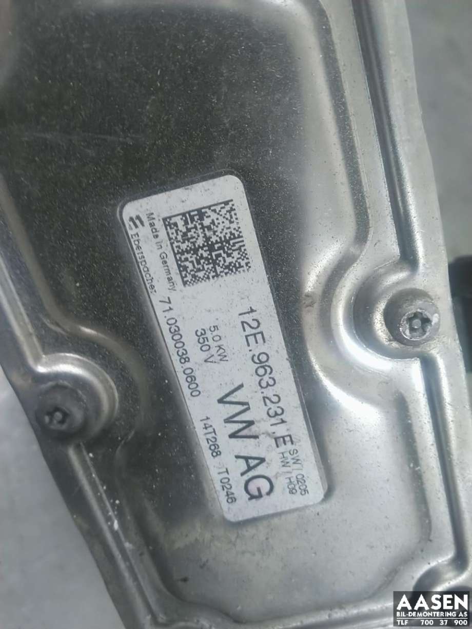Varmeapparat PTC-heater til VW e-Golf 2014-2017 (Fase 1)  