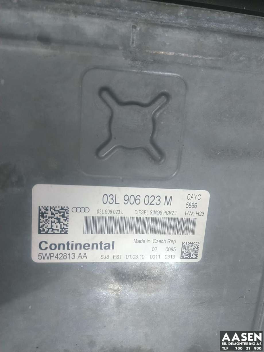 Styreenhet motor til Audi A3 2009-2012 (Type II, Fase 2)  