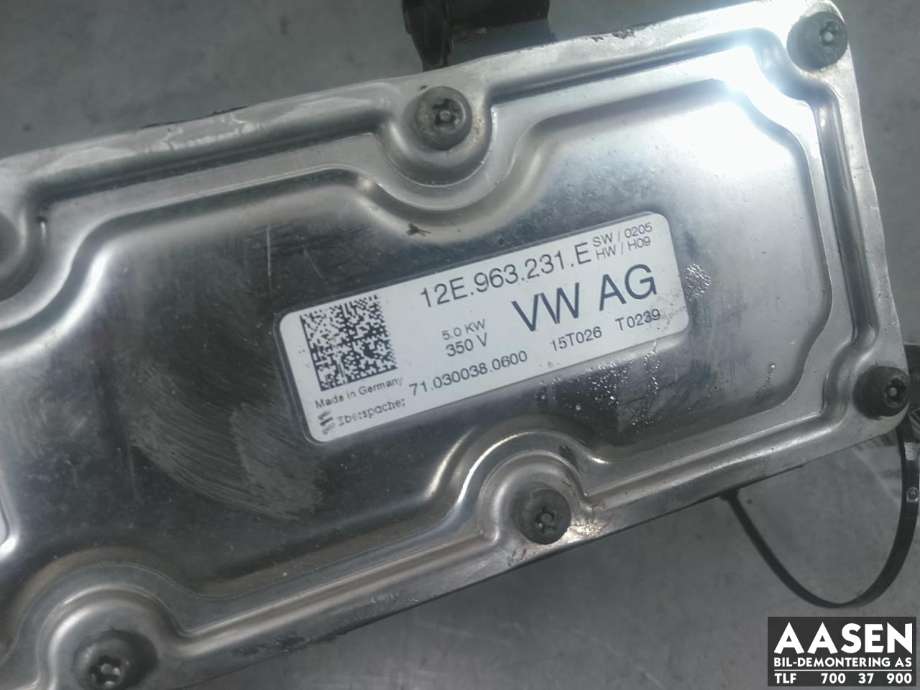 Varmeapparat PTC-heater til VW e-Golf 2014-2017 (Fase 1)  