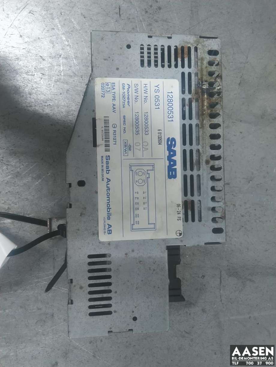 Bilstereo forsterker til Saab 9-3, 2003-2007 (Type II, Fase 1)  