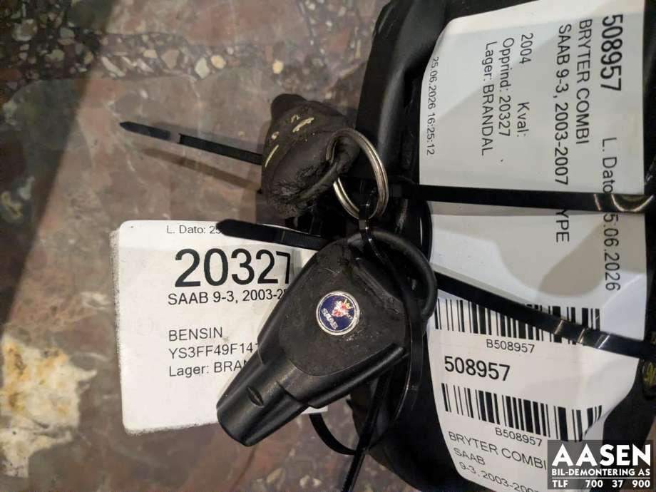 Bryter combi til Saab 9-3 2003-2007 (Type II, Fase 1)  (09372742|)