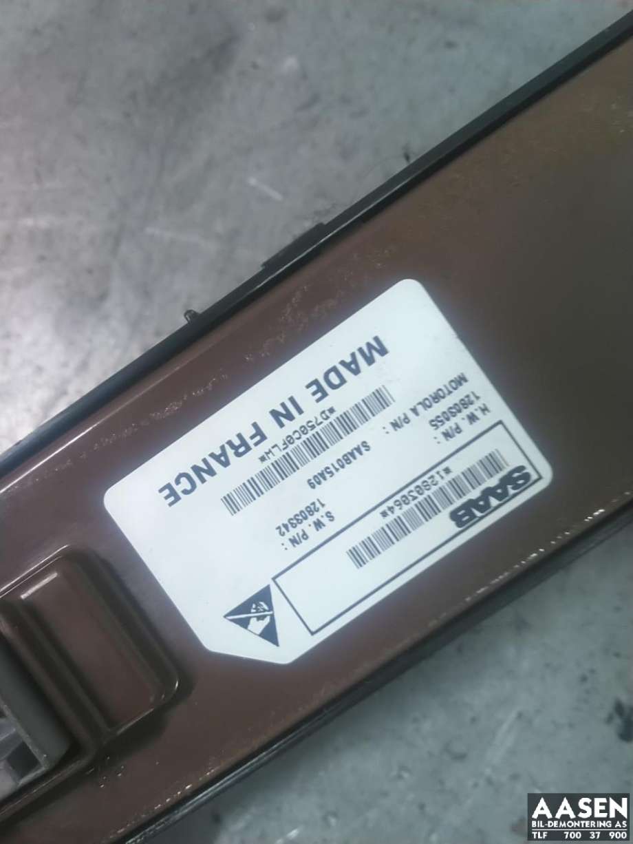 Bryter ruteheis førerdørspanel til Saab 9-3 2003-2007 (Type II, Fase 1)  