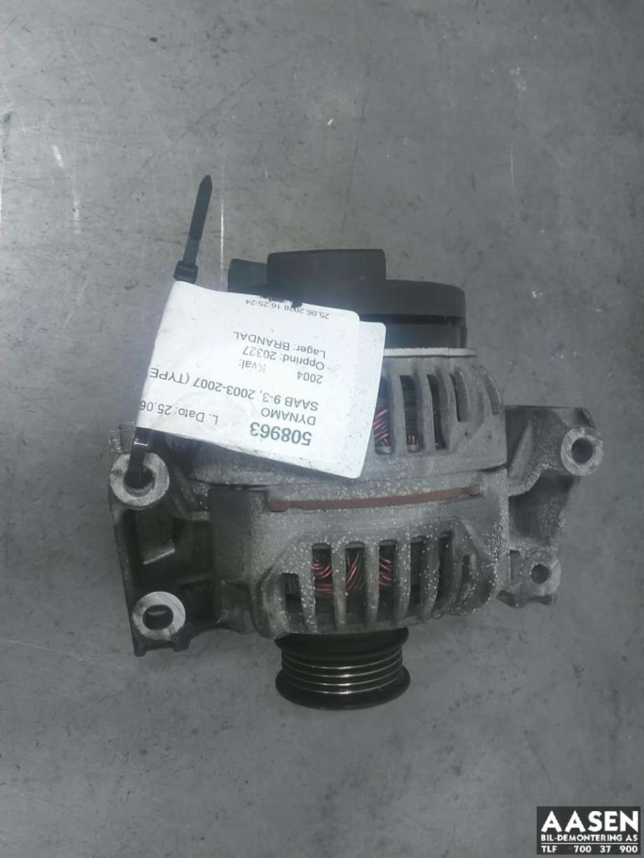 Dynamo til Saab 9-3, 2003-2007 (Type II, Fase 1)  