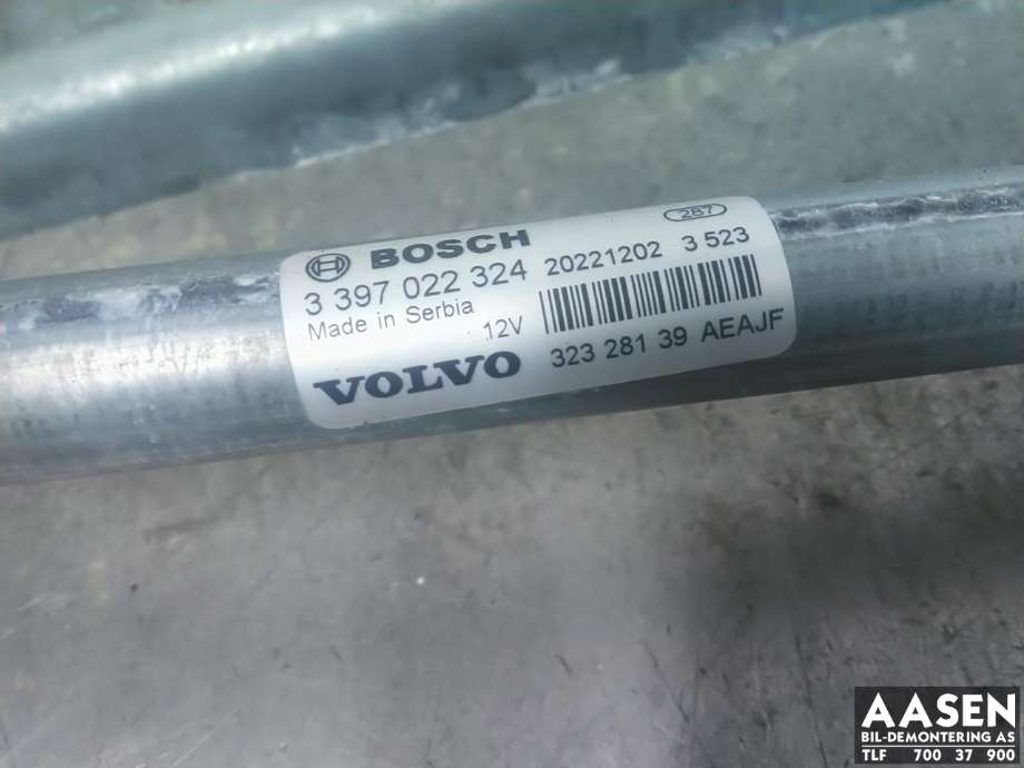 Viskermotor frontrute komplett m/overføring til Volvo C40 Recharge 2021-2024  
