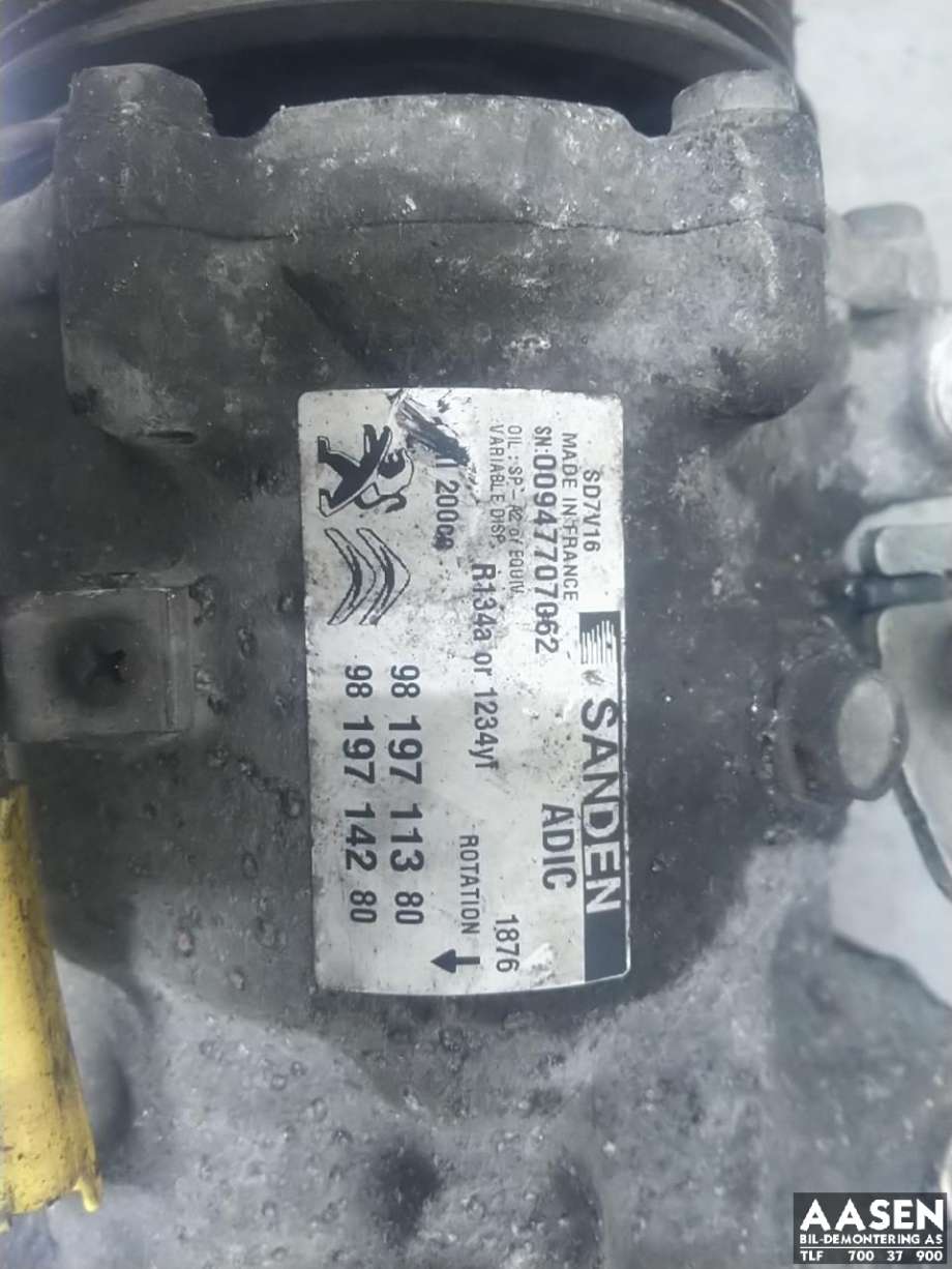Aircondition kompressor til Peugeot Boxer 2014-->> (Type III, Fase 2)  