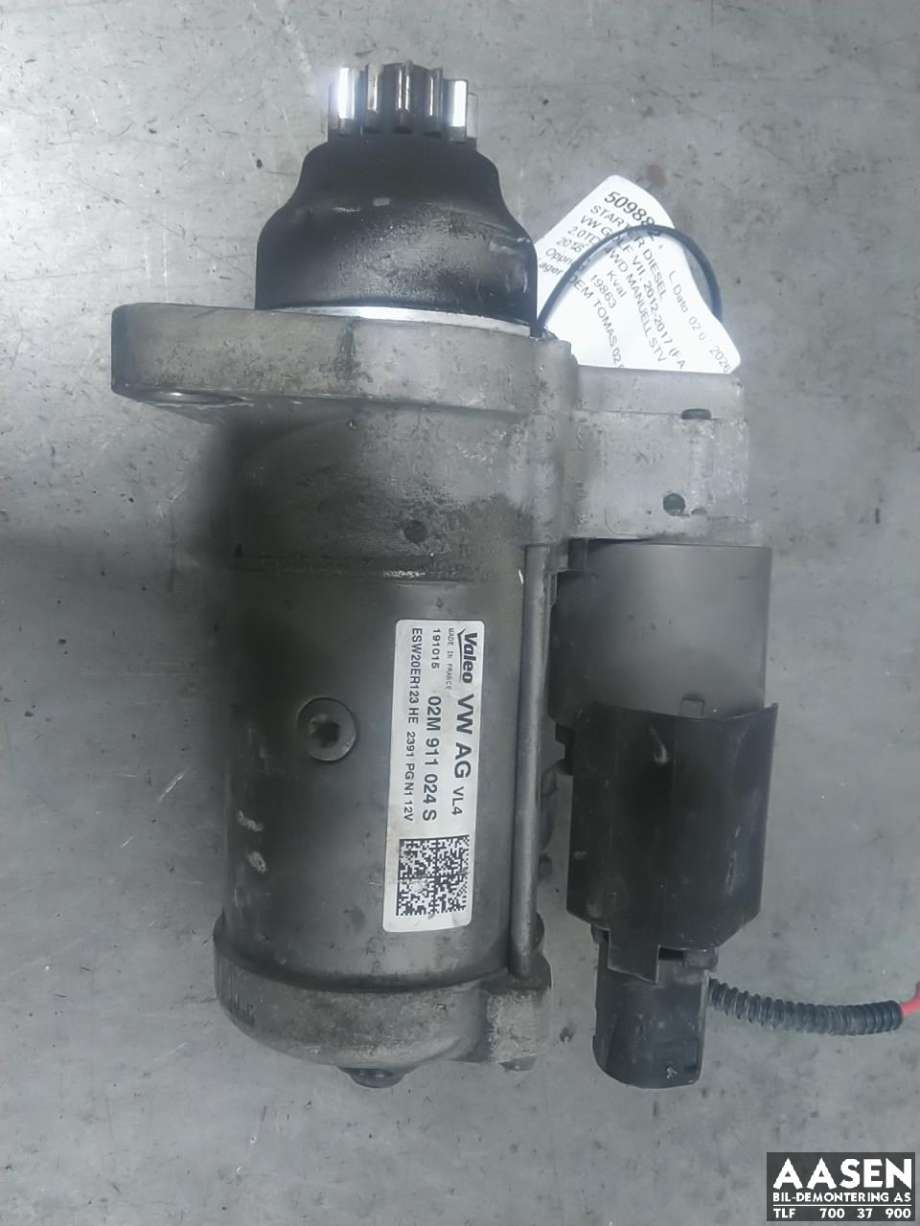 Starter diesel til VW Golf VII, 2012-2017 (Fase 1)