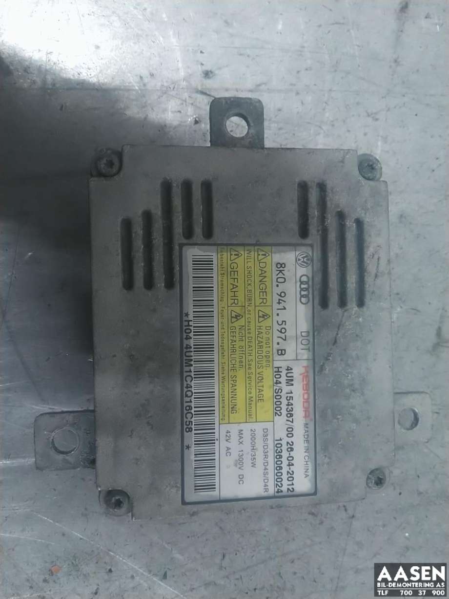 Styreenhet xenon/ballast til VW Passat, 2011-2015 (B7) (B7) (8K0 941 597 B)