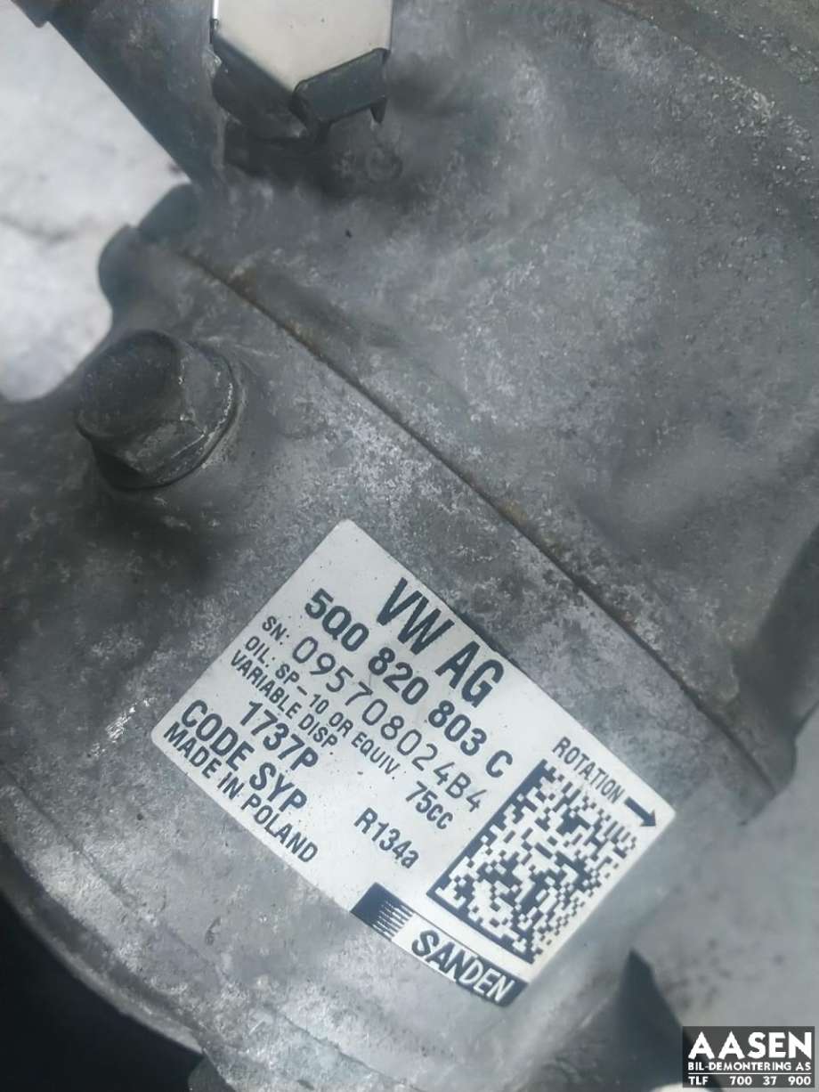 Aircondition kompressor til Škoda Octavia 2013-2016 (Type III, Fase 1)  