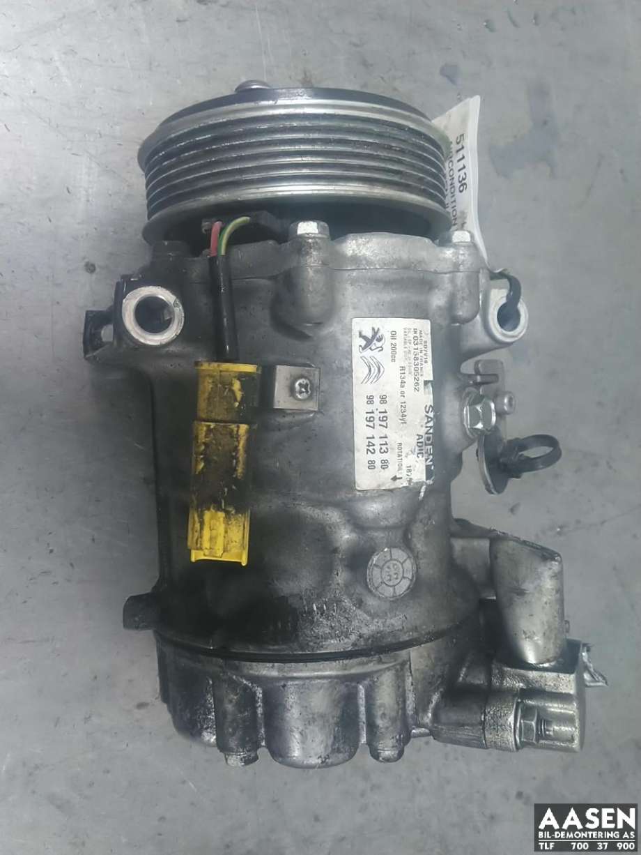 Aircondition kompressor til Citroën Jumper, 2014-->> (Type III, Fase 2)  