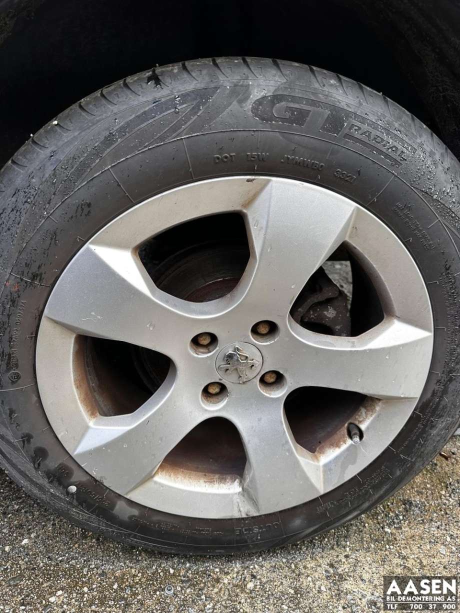 Hjulsett aluminium sommer til Peugeot 3008, 2009-2016 (Type I)