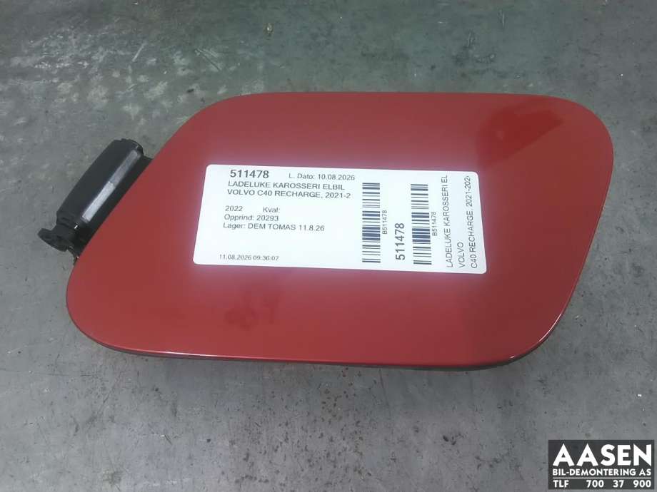 Ladeluke karosseri elbil til Volvo C40 Recharge, 2021-2024