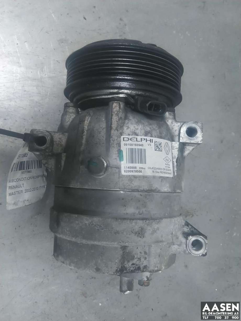 Aircondition kompressor til Renault Master, 2002-2010 (Type II, Fase 2)