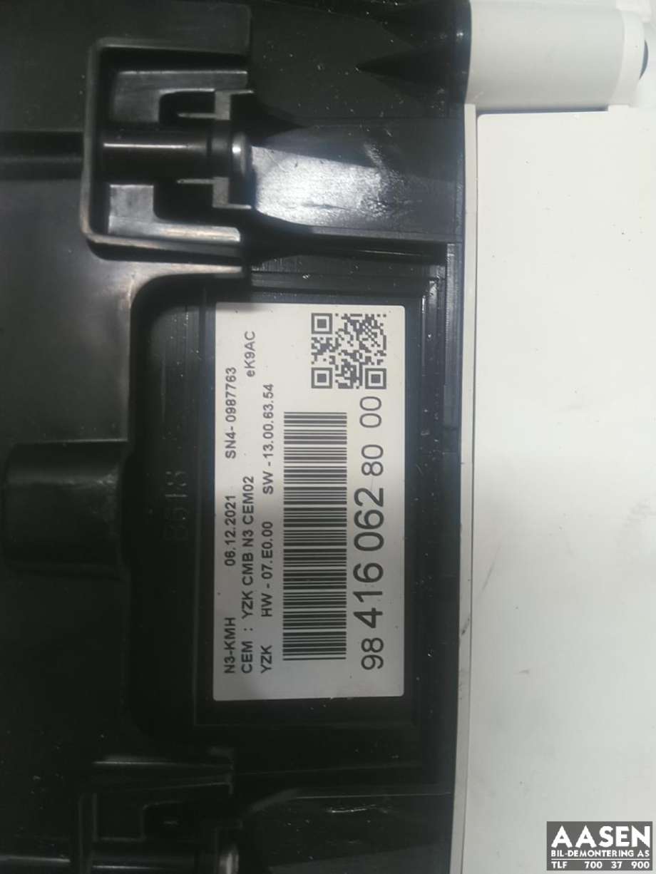 Instrumentpanel til Citroën Berlingo 2019-->> (Type III)