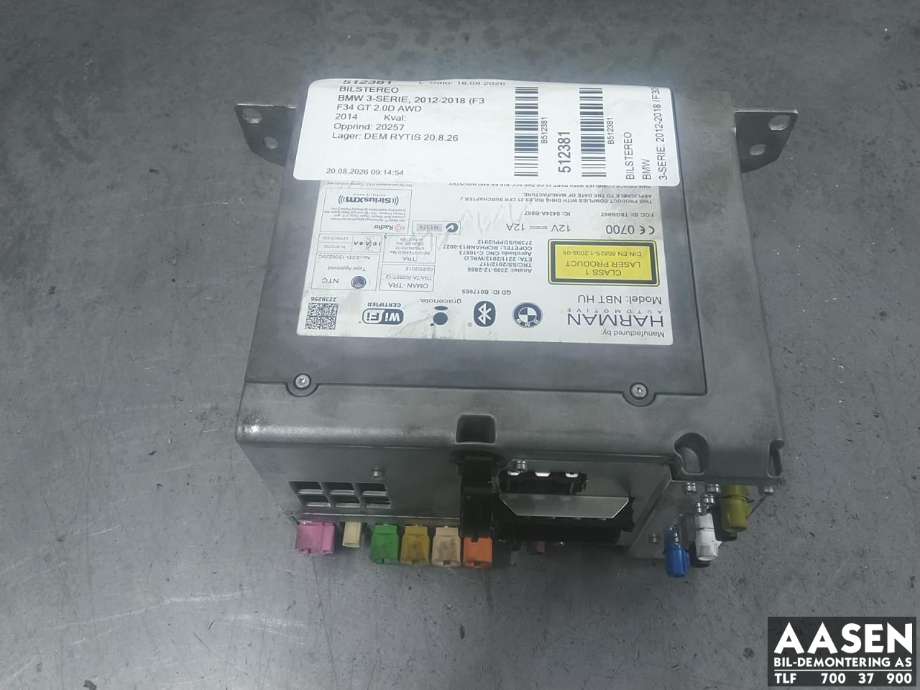 Bilstereo til BMW 3-Serie 2012-2018 (F30/F31/F34) (F30/F31/F34)
