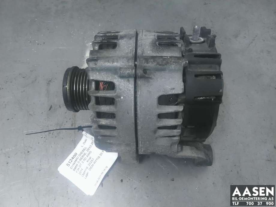 Dynamo diesel til BMW 3-Serie 2012-2018 (F30/F31/F34) (F30/F31/F34) (12 31 7 823 343|)