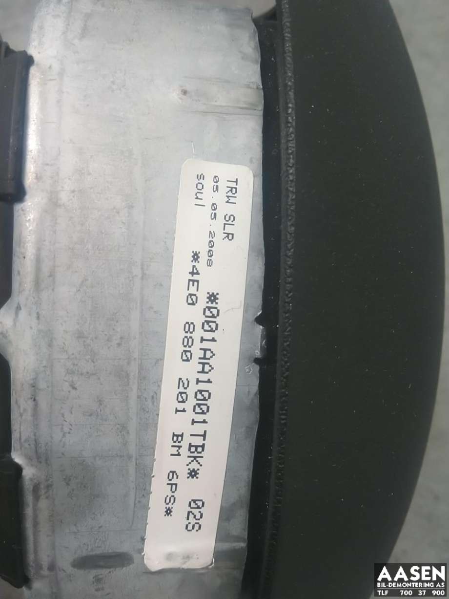 Airbag rattpute til Audi A8 2003-2010 (Type II) (4E0 880 201 BM|)