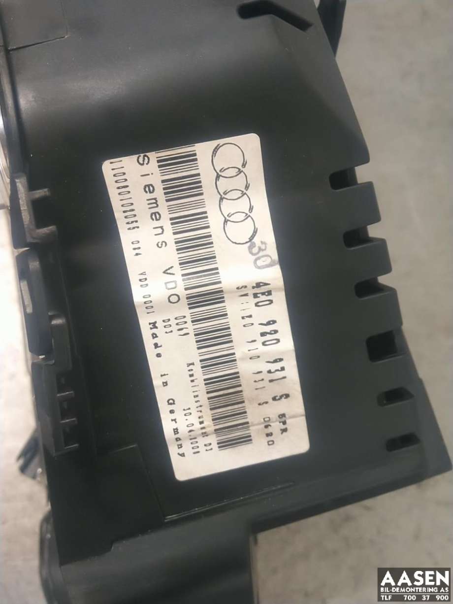 Instrumentpanel til Audi A8 2003-2010 (Type II)  (4E0 920 931 S|4E0 920 931 SX|)