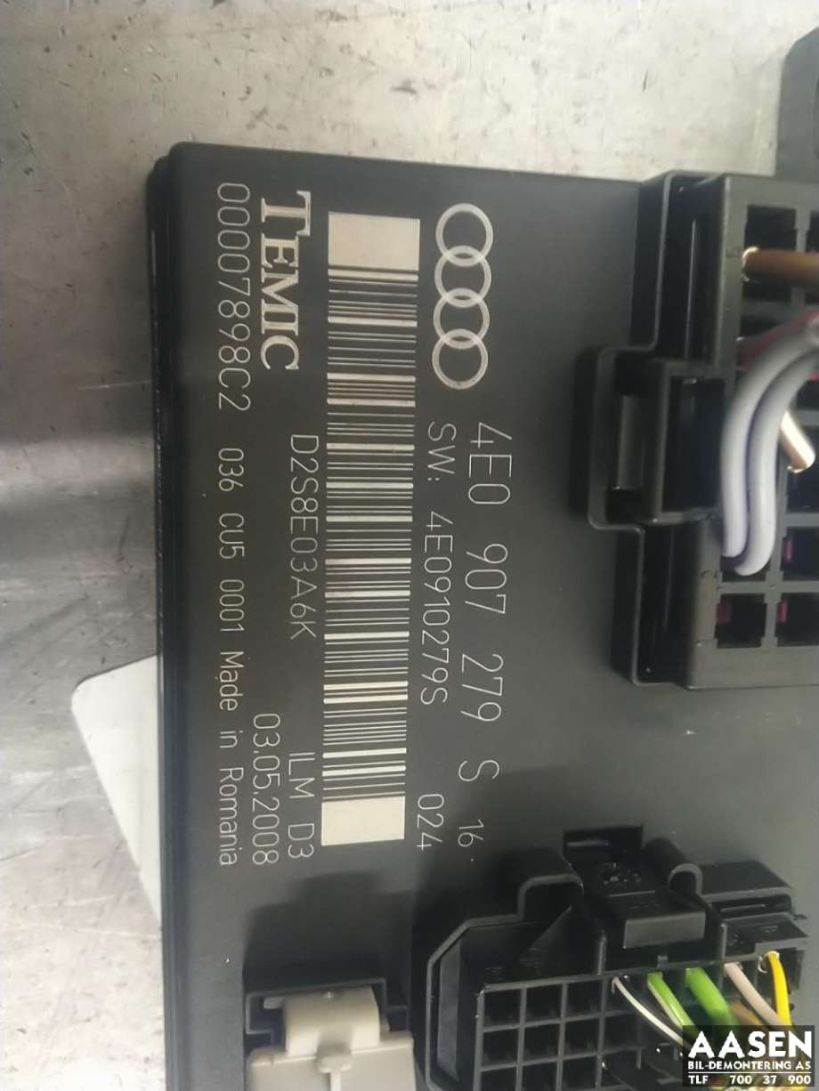 Styreenhet diverse til Audi A8 2003-2010 (Type II)  (4E0 910 279 S|)