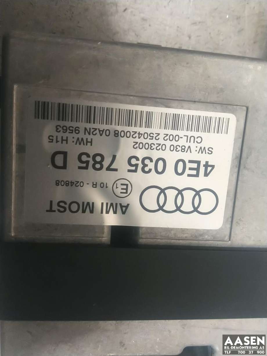 Styreenhet diverse til Audi A8 2003-2010 (Type II)  (4E0 035 785 D|)
