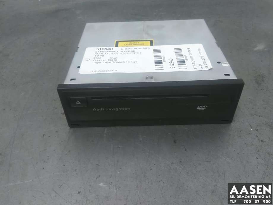 Bilstereo navigasjon spiller til Audi A8, 2003-2010 (Type II) (4E0 910 888 PX)