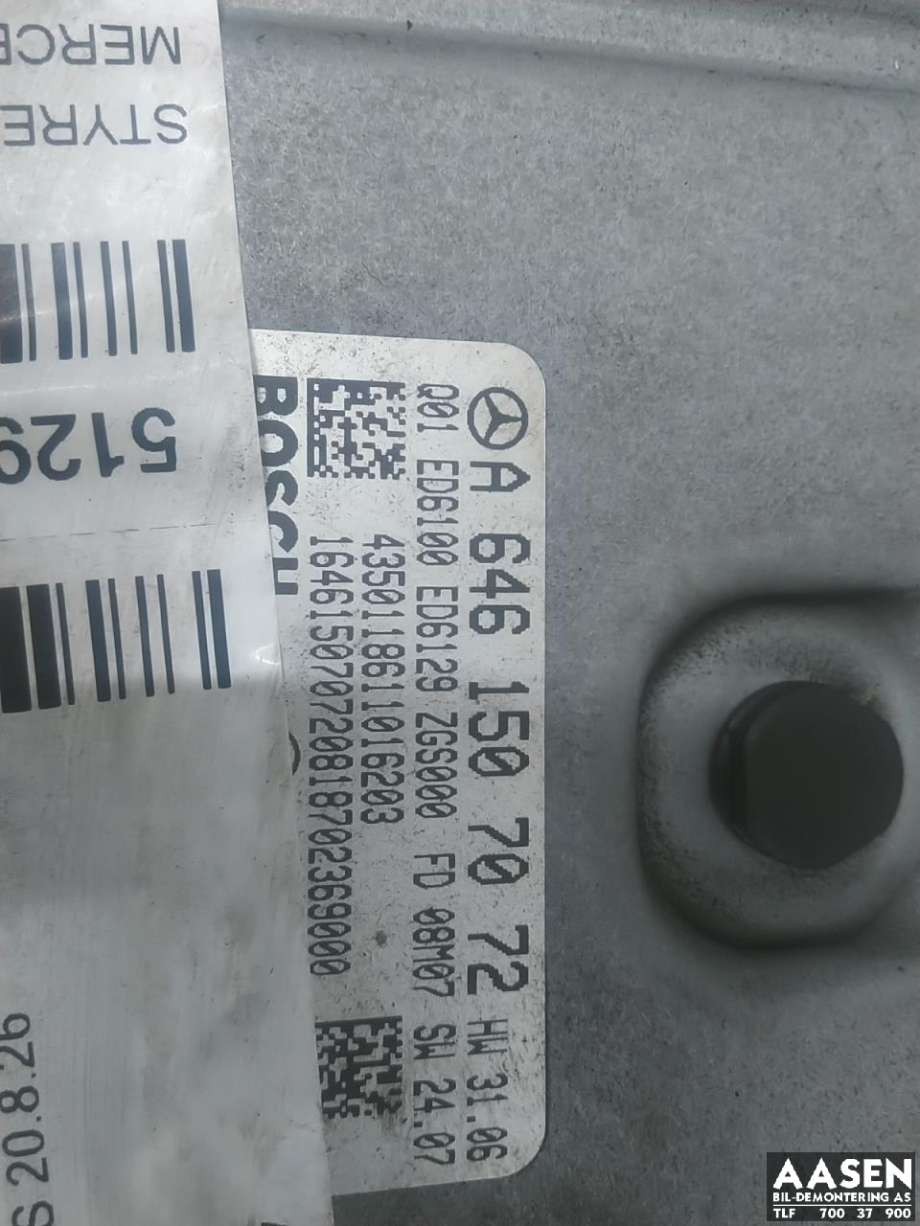 Styreenhet motor til Mercedes Vito/Viano 2004-2010 (Fase 1) (W639) (W639) 