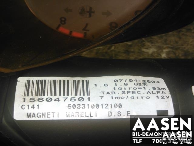 Instrumentpanel til Alfa Romeo 156 2004-2006  (MAGNET MARELLI|156047501|)