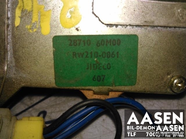 Viskermotor bakrute til Nissan Sunny 1987-1991 (N13/B12) (N13/B12) (2871060M00|)