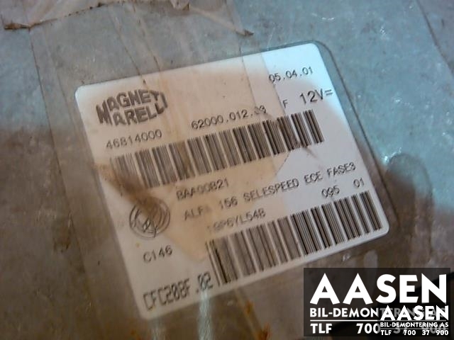 Styreenhet motor til Alfa Romeo 156 1998-2003  (MAGNET MARELLI|46814000|)
