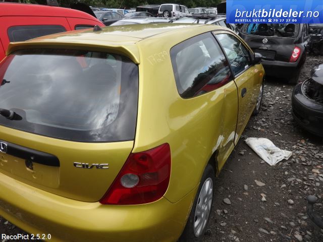 Honda Civic 2001-2005 (Type VII) (ENGELSK) (ENGELSK), Motorkode: D14Z6, Girkassekode: 