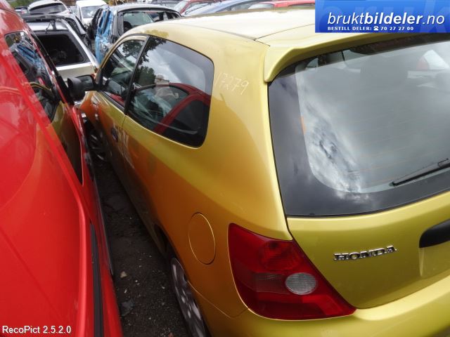 Honda Civic 2001-2005 (Type VII) (ENGELSK) (ENGELSK), Motorkode: D14Z6, Girkassekode: 
