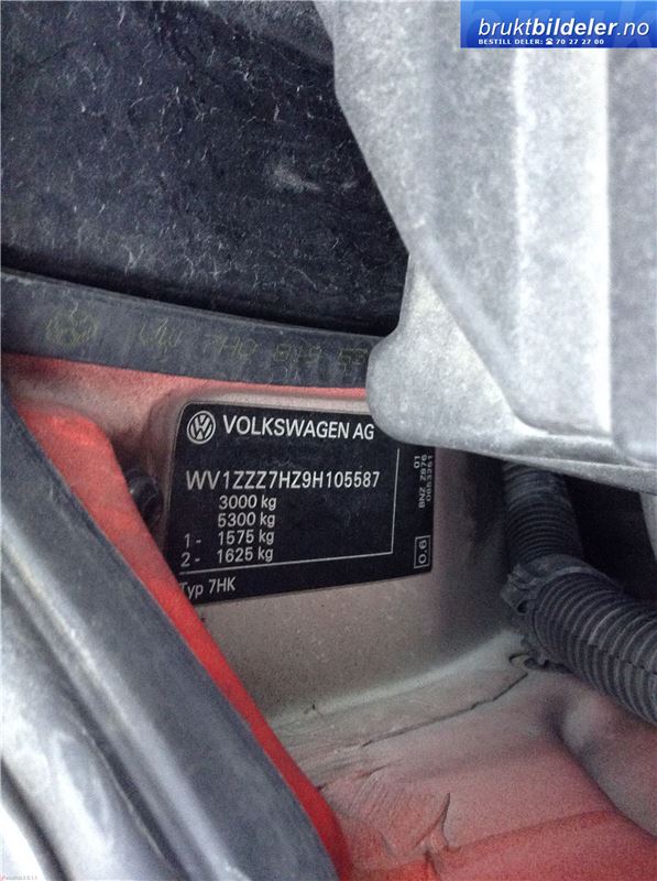 VW Transporter / Caravelle 2009-2015 (Fase 2) (T5) (T5), Motorkode: AXD;BNZ, Girkassekode: KLF