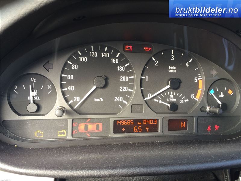 BMW 3-Serie 1998-2005 (E46) (E46), Motorkode: M47-TUD20, Girkassekode: A5S 390R