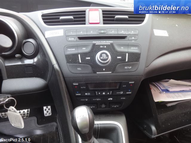 Honda Civic 2012-2015 (Type IX, Fase 1) , Motorkode: N16A1, Girkassekode: Z7A