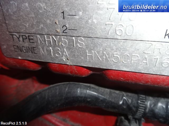 Subaru Justy 2003-2007 (Type III) , Motorkode: G13B, Girkassekode: