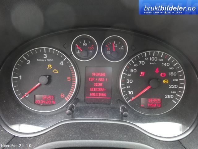 Audi A3 2003-2008 (Type II, Fase 1) , Motorkode: BKC;BLS, Girkassekode: KBL