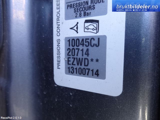 Peugeot 407 2004-2010 , Motorkode: 9HZ, Girkassekode: