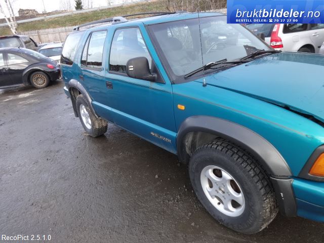 Chevrolet Blazer S-10 1995-2005 , Motorkode: W;W  L35 262 cu.in., Girkassekode: HYDRA MATIC