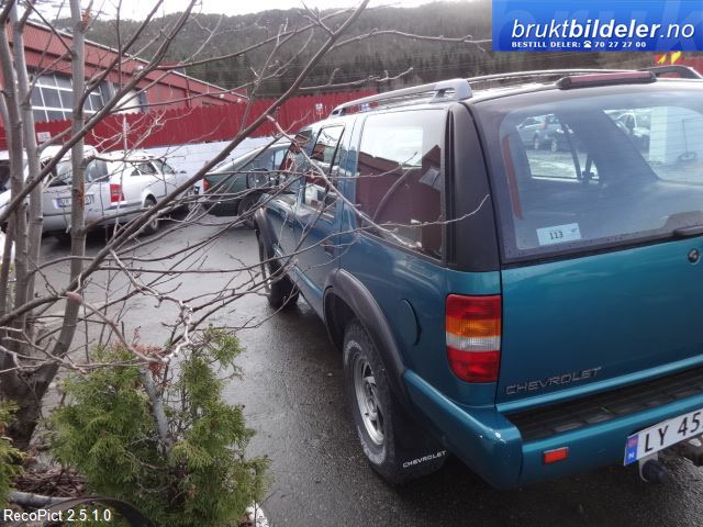 Chevrolet Blazer S-10 1995-2005 , Motorkode: W;W  L35 262 cu.in., Girkassekode: HYDRA MATIC