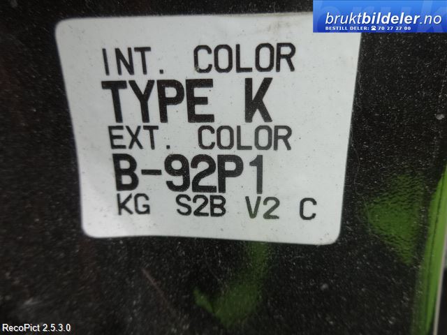 Honda CR-V 1997-2002 (Type I) , Motorkode: B20Z1, Girkassekode: