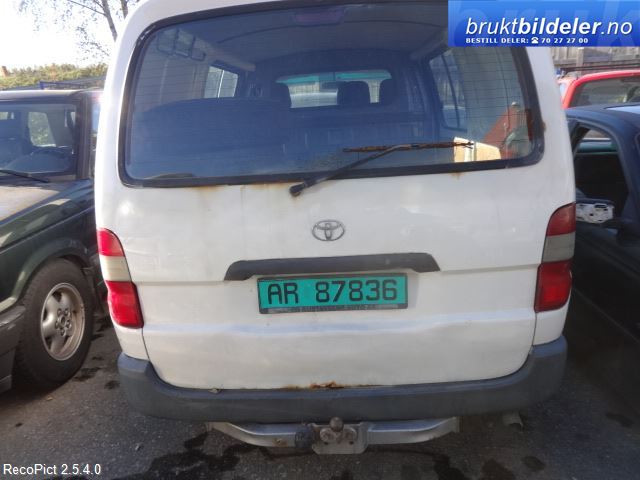 Toyota Hiace 2001-2006 (Fase 2) , Motorkode: 2KD-FTV, Girkassekode: 