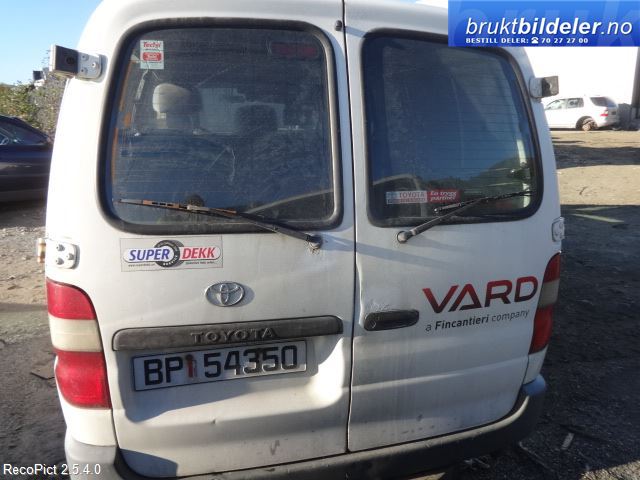 Toyota Hiace 1996-2001 (Fase 1) , Motorkode: 2L, Girkassekode: G55
